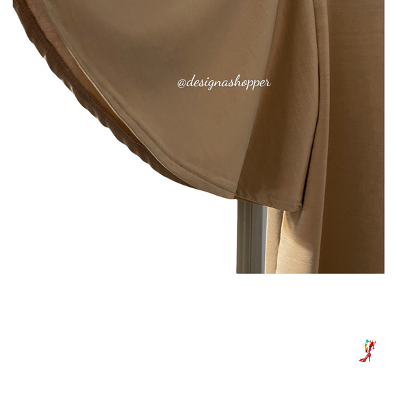 H&M Golden Caramel Top Flutter sleeves Size Large - Picture 4 of 7